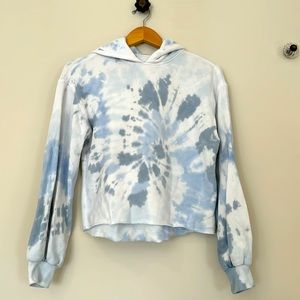 Abercrombie & Fitch, soft A&F collection tone, blue, tie-dye sweatshirt size XXS